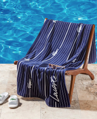 Пляжний рушник Lacoste 1159863292 (Синій One size)