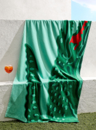 Пляжний рушник Lacoste 1159863765 (Зелений One size)