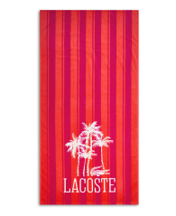 Пляжний рушник Lacoste з принтом 1159864733 (Червоний One size)