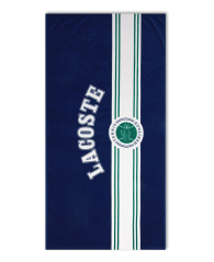 Пляжний рушник Lacoste з принтом 1159864736 (Синій One size)