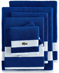 Комплект рушників Lacoste Heritage Towels набір з 6 шт. 1159865038 (Синій One size)