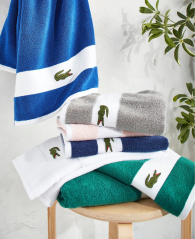 Комплект полотенец Lacoste Heritage Towels набор из 6 шт 1159865038 (Синий One size)