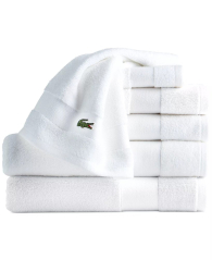 Комплект полотенец Lacoste Heritage Towels набор из 6 шт 1159865042 (Белый One size)