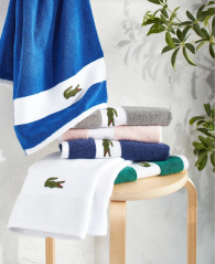 Комплект полотенец Lacoste Heritage Towels набор из 6 шт 1159865042 (Белый One size)