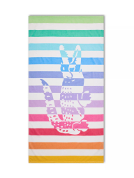 Пляжное полотенце Lacoste Striped Crocodile Print Cotton Beach Towel 1161394370 (Разные цвета One size)