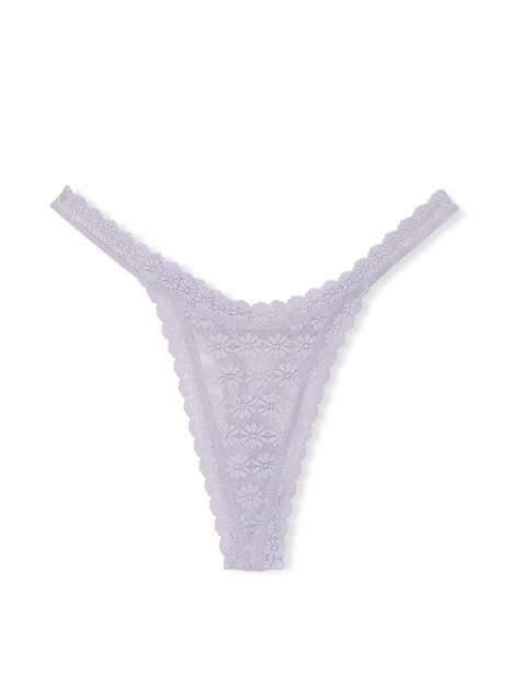 Мереживні трусики тонг Victoria's Secret 1159838129 (бузковий L)