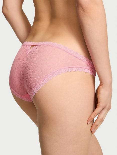 Кружевные трусики бикини Victoria's Secret 1159838384 (Розовый XL)