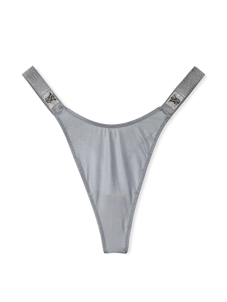 Трусики со стразами Victoria's Secret тонг 1159840764 (Серый S)