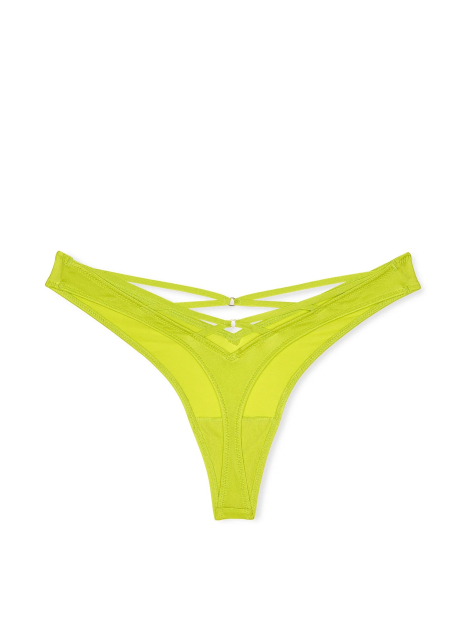 Женские трусики тонг Victoria's Secret с ремешками 1159838946 (Зеленый XL)