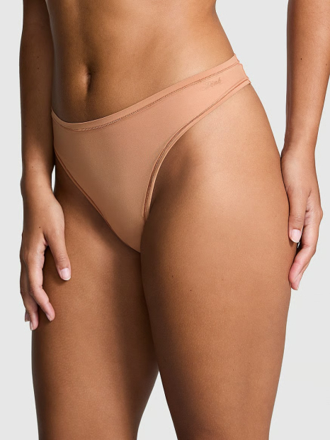 Жіночі трусики тонг Victoria's Secret Pink 1159838606 (Коричневий L)