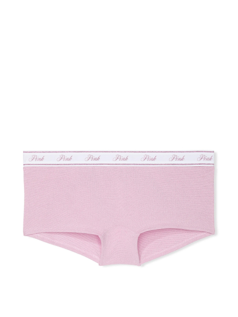 Женские блестящие трусики шортики Victoria's Secret Pink 1159838628 (Розовый XL)