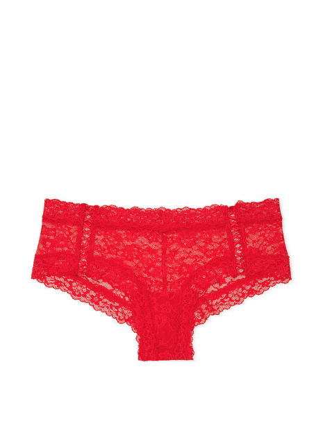 Кружевные трусики чики Victoria's Secret 1159838647 (Красный L)