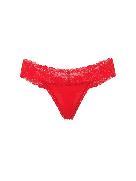 Женские трусики Victoria's Secret Pink тонг 1159840607 (Красный M)