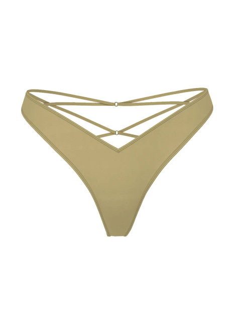 Гладкі трусики тонг Victoria's Secret з ремінцями 1159838943 (Зелений XL)