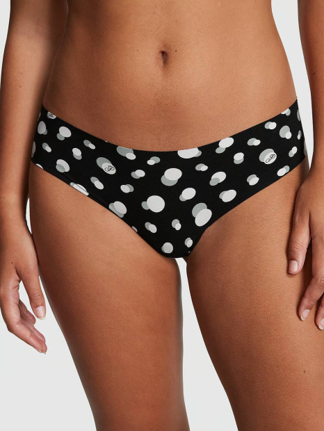 Бесшовные трусики тонг Victoria's Secret Pink 1159838848 (Черный XS)