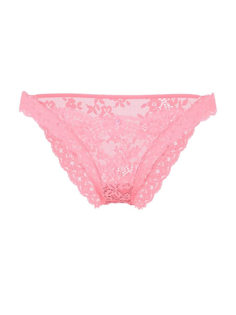 Кружевные женские трусики бикини Victoria's Secret 1159839985 (Розовый L)