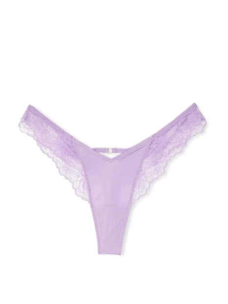 Шикарные трусики тонг Victoria's Secret 1159839027 (Сиреневый XS)