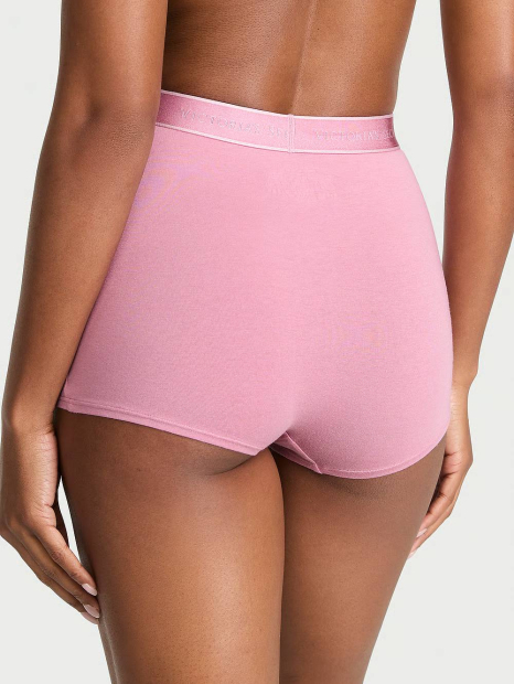 Высокие трусики шортики Victoria's Secret 1159839694 (Розовый XS)