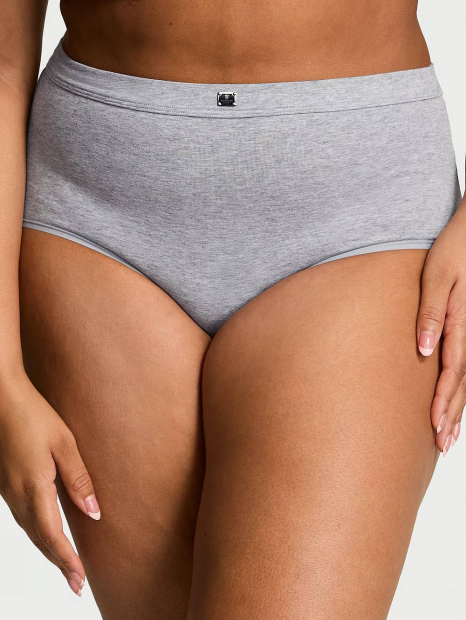 Женские трусики Victoria's Secret брифы с логотипом 1159839691 (Серый XS)