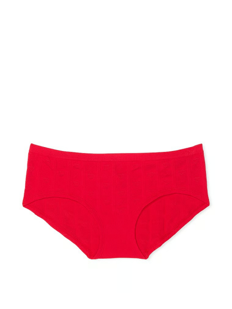 Женские трусики хипхаггеры Victoria's Secret PINK с узором 1159839243 (Красный XS)