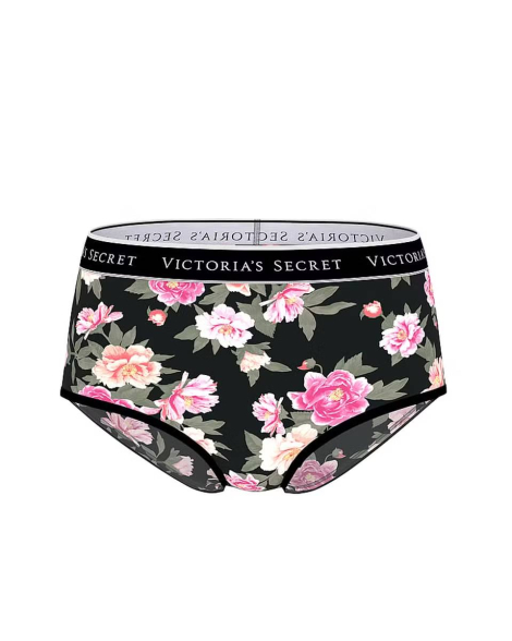 Женские трусики Victoria's Secret брифы с принтом 1159839417 (Черный XS)
