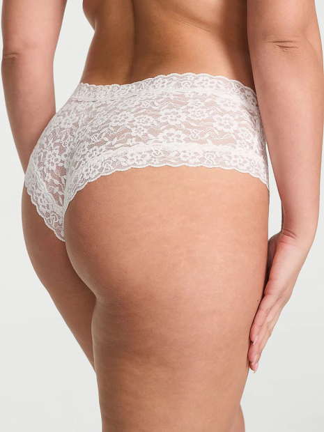 Кружевные трусики чики Victoria's Secret 1159839920 (Молочный XL)