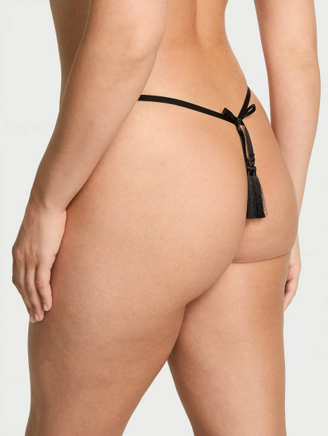Гладкі трусики стрінги Victoria's Secret 1159840827 (Чорний XXL)
