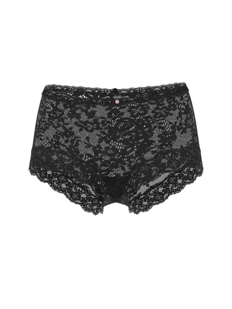 Кружевные трусики шортики Victoria's Secret 1159840835 (Черный XXL)