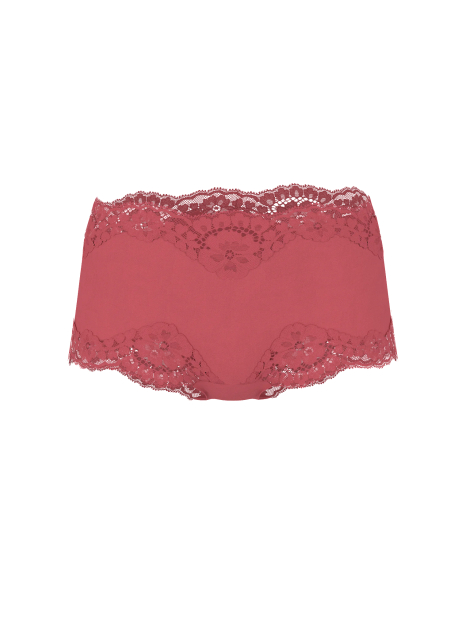 Женские трусики шортики Victoria's Secret с кружевом 1159841311 (Розовый M)