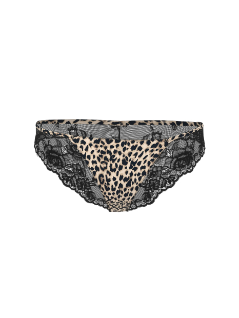 Женские трусики чики Victoria's Secret с кружевом 1159841314 (Леопардовый M)