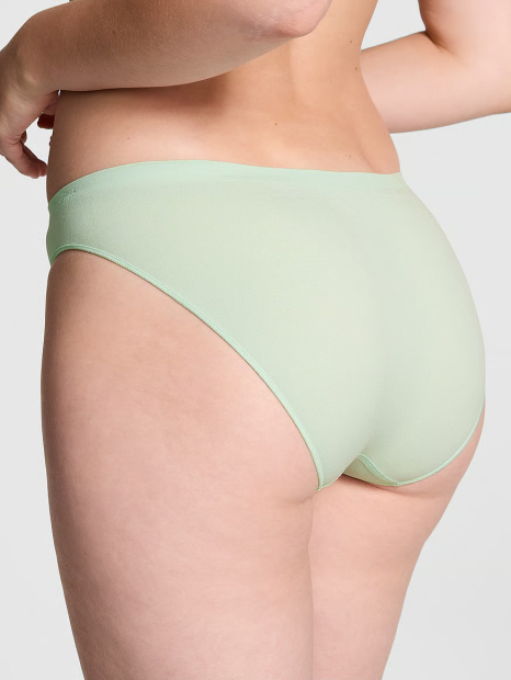Трусики бікіні Victoria's Secret Pink із логотипом 1159841395 (Зелений M)