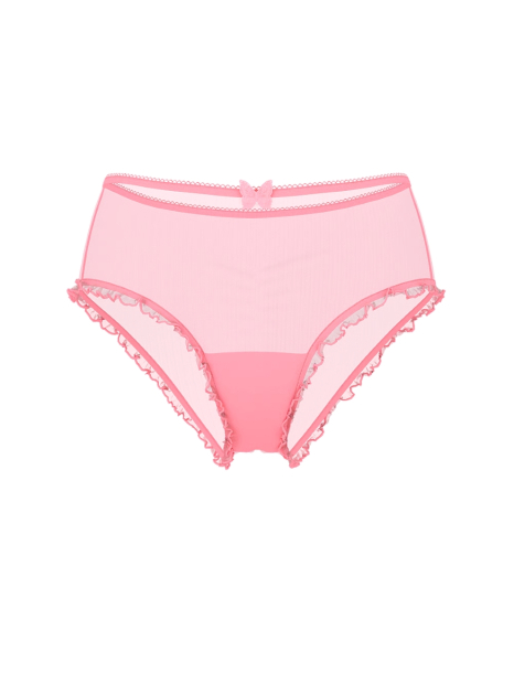 Женские сетчатые трусики чики Victoria's Secret с бабочкой 1159849885 (Розовый S)