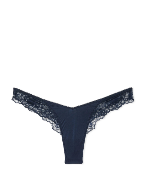 Шикарные трусики тонг Victoria's Secret 1159843431 (Синий S)
