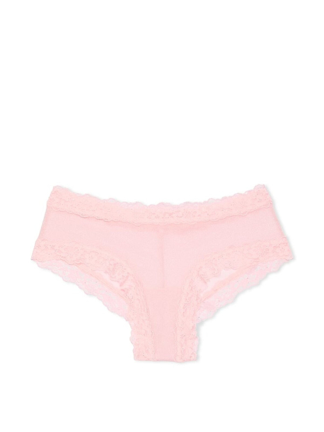 Шикарні трусики чики Victoria's Secret з блискучими міні-паєтками 1159844093 (Рожевий S)