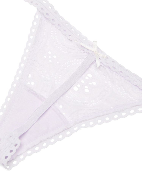 Мереживні трусики стрінги Victoria's Secret PINK 1159846094 (Бузковий S)