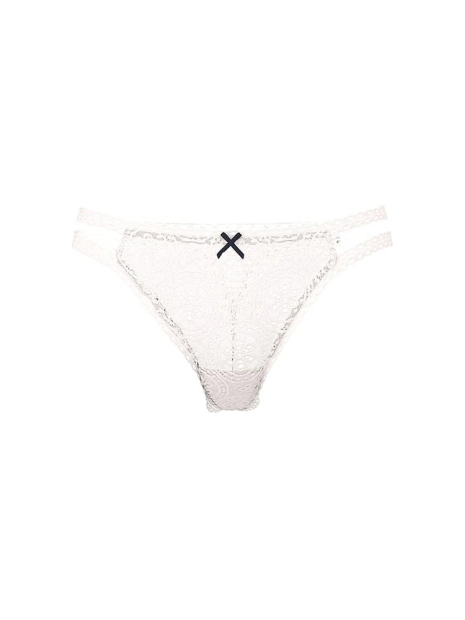 Мереживні трусики тонг Victoria's Secret Pink 1159845059 (Молочний XXL)