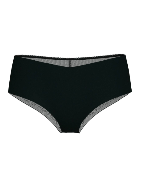 Бесшовные трусики чики Victoria's Secret с сеточкой 1159845636 (Черный M)
