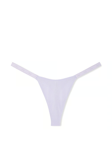 Трусики тонг Victoria's Secret Pink з шиммером 1159845798 (бузковий XXL)