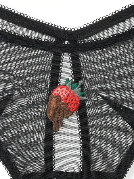 Відкриті трусики чіки Victoria's Secret 1159846409 (Чорний S)