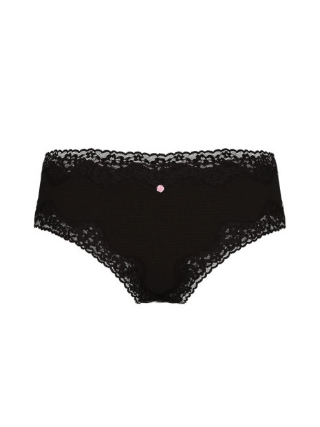 Женские трусики чики Victoria's Secret с кружевной отделкой 1159846664 (Черный S)