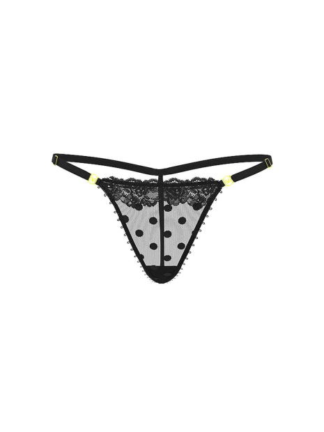 Сетчатые трусики стринги Victoria's Secret 1159847881 (Черный M)