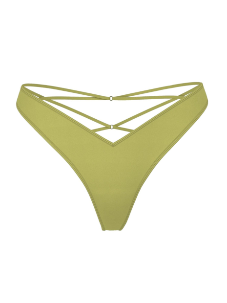 Гладкие трусики тонг Victoria's Secret с ремешками 1159847224 (Зеленый S)