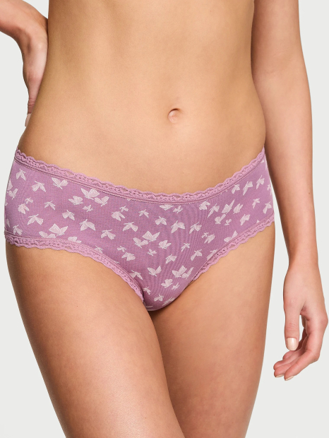 Жіночі трусики чіки Victoria's Secret з принтом 1159847767 (Бэзовий XL)