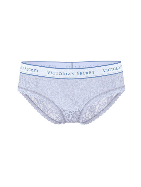Женские кружевные трусики хипхаггеры Victoria's Secret с логотипом 1159847838 (Сиреневый S)