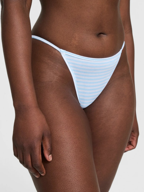 Женские трусики бикини Victoria's Secret Pink с принтом 1159848727 (Голубой XS)