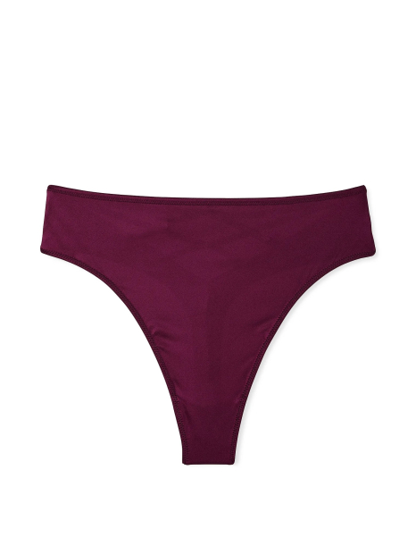 Гладкие трусики тонг Victoria's Secret с ремешками 1159849007 (Бордовый S)