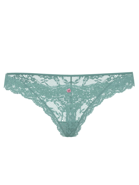 Кружевные трусики тонг Victoria's Secret 1159849021 (Бирюзовый M)