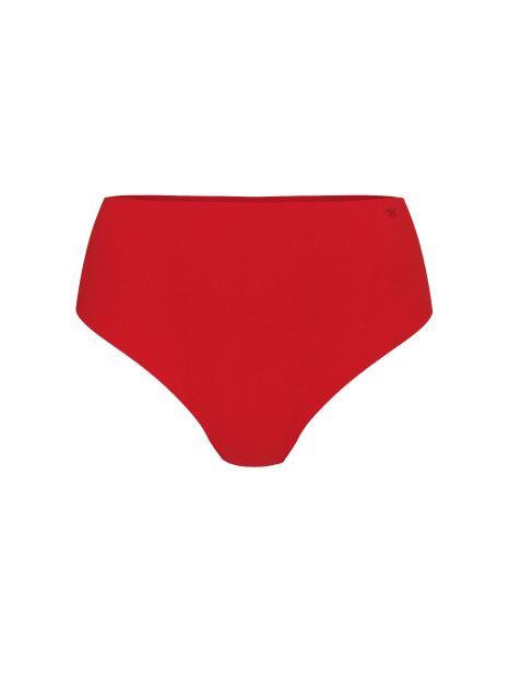 Трусики безшовні тонг Victoria's Secret з високою посадкою 1159849217 (Червоний L)