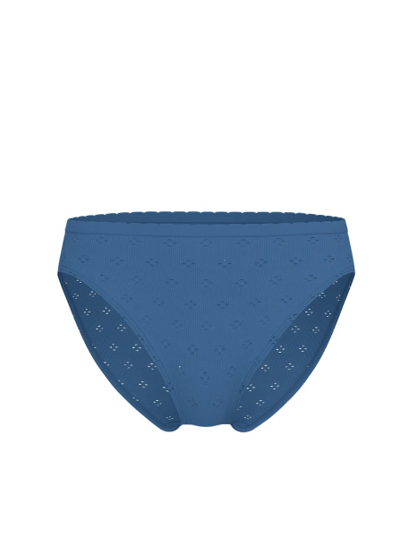 Брифи жіночі трусики Victoria's Secret з перфорацією 1159849331 (Синій S)
