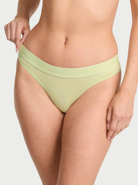 Жіночі трусики Тонг Victoria's Secret з логотипом 1159849341 (Салатовий L)